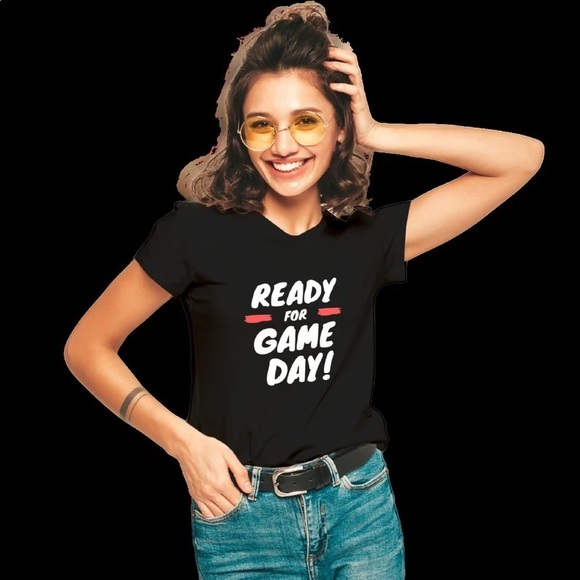 Ready For Game Day! Shirt , Mom T-Shirt, Dad T-Shirt, Unisex T-Shirt Irish Green - Picture 3 of 5